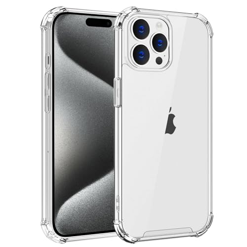 Whioltl Hülle für iPhone 15 Pro Max, Durchsichtige Kratzfest Stoßfest Handyhülle, Ultra Transparent Bumper Weiche Clear Case Cover, Silikon Handyhülle, Militärischer Fallschutz, Nicht Vergilbend Whioltl Hülle für iPhone 15 Pro Max, Durchsichtige Kratzfest Stoßfest Handyhülle, Ultra Transparent Bumper Weiche Clear Case Cover, Silikon Handyhülle, Militärischer Fallschutz, Nicht Vergilbend von Whioltl