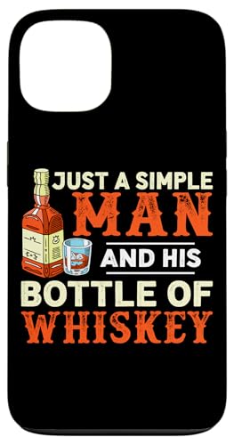 Just A Simple Man And His Bottle Whiskey Design für Männer Hülle für iPhone 13 von Whiskey Design Ideas For Whiskey Drinker