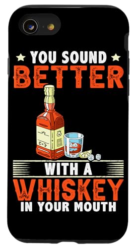 Whiskey-Design, Sie klingen besser mit einem Whiskey Hülle für iPhone SE (2020) / 7 / 8 von Whiskey Design Ideas For Whiskey Drinker