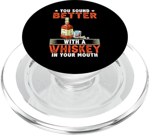 Whiskey-Design, Sie klingen besser mit einem Whiskey PopSockets PopGrip für MagSafe Whiskey-Design, Sie klingen besser mit einem Whiskey PopSockets PopGrip für MagSafe von Whiskey Design Ideas For Whiskey Drinker