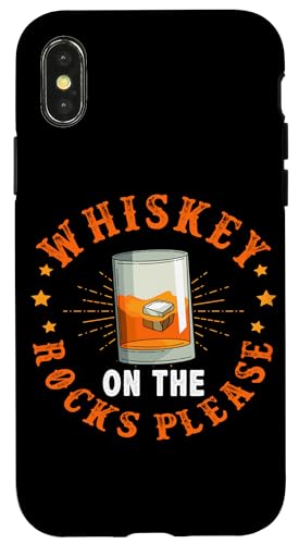 Whiskey On The Rocks Please Whisky-Design für Herren Hülle für iPhone X/XS von Whiskey Design Ideas For Whiskey Drinker