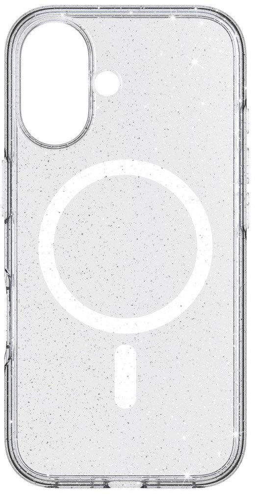 Mag Glitter Case für Apple iPhone 16 transparent Mag Glitter Case für Apple iPhone 16 transparent von White Diamonds