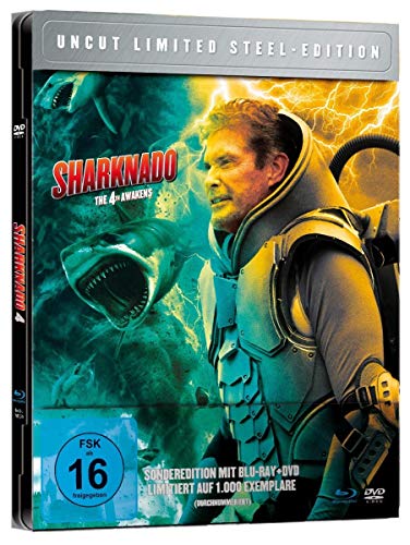 Sharknado 4: The 4th Awakens - Limited Steel Edition limitiert auf 1.000 Stück, durchnummeriert (+ DVD) [Blu-ray] von White Pearl Movies / Daredo (Soulfood)