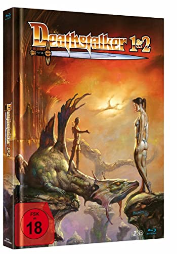 Deathstalker 1+2 - Limited Mediabook - Cover A (555 Stück, durchnummeriert) [Blu-ray] von White Pearl Movies / daredo (Soulfood)