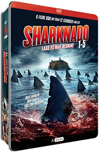 Sharknado 1-5 Limited-Metallbox Collection (4 DVDs mit 9 Filmen) von White Pearl Movies / daredo (Soulfood)