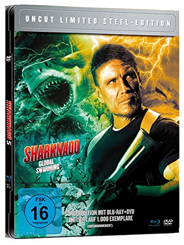 Sharknado 5: Global Swarming - Limited Steel Edition limitiert auf 1.000 Stück, durchnummeriert (+ DVD) [Blu-ray] von White Pearl Movies / daredo (Soulfood)