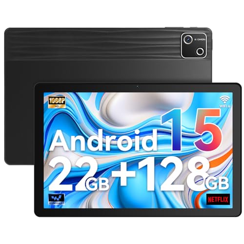 Whitedeer Tablet 10 Zoll – Android 15 Octa Core mit Übertragung OTG und WLAN, 6G Widevine L1 22 GB + 128 GB + 1 TB TF 6200 mAh Type- C Kopfhöreranschluss, Tablet Touchscreen mit Face ID – Schwarz Whitedeer Tablet 10 Zoll – Android 15 Octa Core mit Übertragung OTG und WLAN, 6G Widevine L1 22 GB + 128 GB + 1 TB TF 6200 mAh Type- C Kopfhöreranschluss, Tablet Touchscreen mit Face ID – Schwarz von Whitedeer