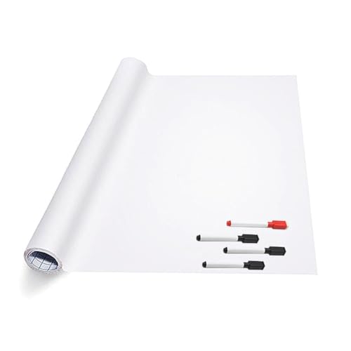 Whitelabel Whiteboard Folie XL selbstklebend mit 4 Stiften mit Wischer - 60 x 200 cm, multi von FLOKOO