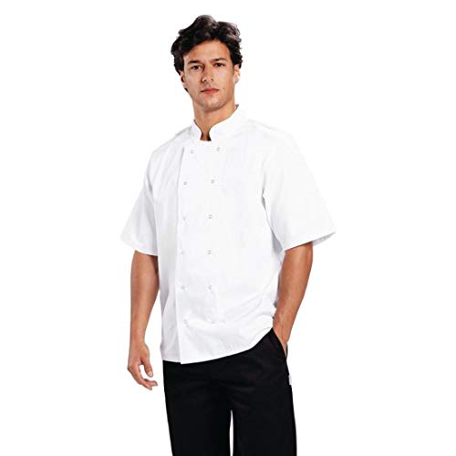 Whites Boston unisex koksbuis korte mouw wit - XXL von Whites Chefs Clothing