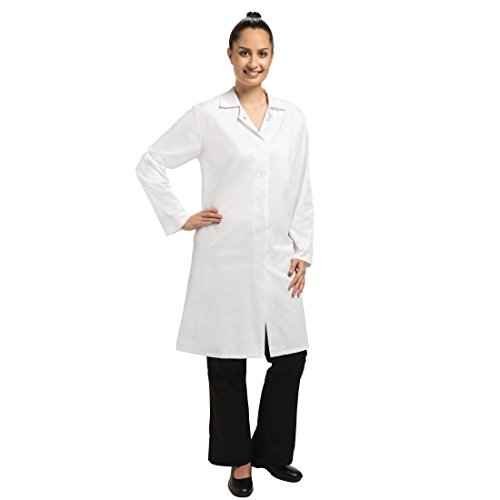 Whites Chefs Apparel B060-M Hygiene Mantel, für Damen, Polycotton, Weiß, Größe M von Whites Chefs Apparel