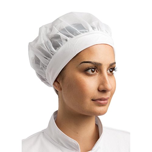 Whites Chefs Apparel B252 gemütlichen Hat, Net Top, Gummizug, Kopfband, One size von Whites Chefs Clothing
