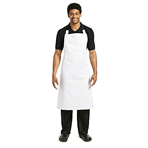Whites Chefs, Kochschürze aus Polyester-Baumwoll-Mischgewebe, weiß, XL von Whites Chefs Clothing