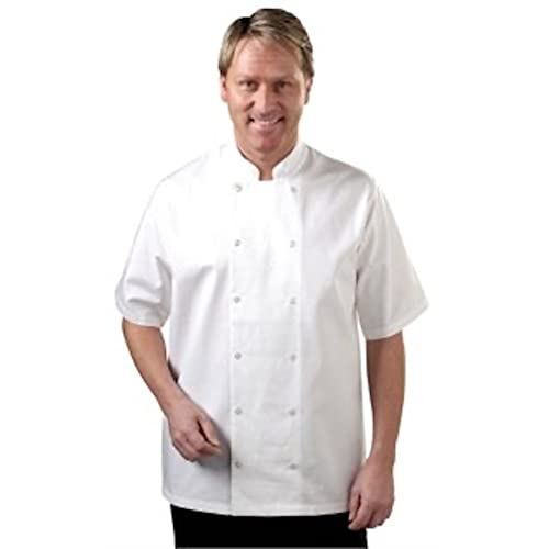 Whites Chefs Apparel A211-L Kochjacke, kurzärmelig, Größe L von Whites Chefs Clothing