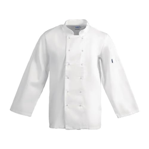 Whites Chefs Apparel Kochjacke Vegas A134-XS, langärmlig, Weiß von Whites Chefs Clothing