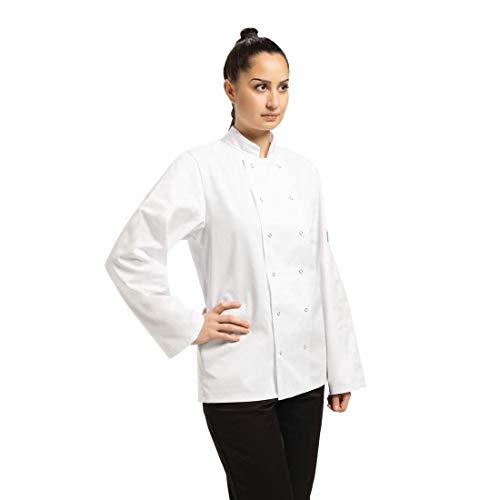 Whites Chefs Apparel Vegas Kochjacke, lange Ärmel, weiß, A134-XL. von Whites Chefs Clothing