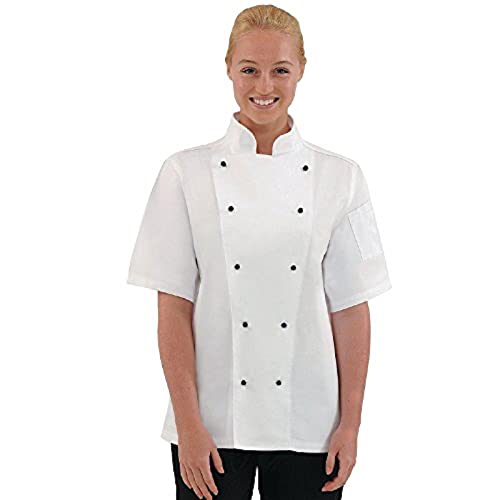 Whites Chicago Kochjacke kurze Ärmel weiß L von Whites Chefs Clothing