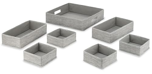 Whitmor Schubladen-Organizer, Stoff, langlebig, 7 Stück/Set, insgesamt 4 Sets, 28 Stück Whitmor Schubladen-Organizer, Stoff, langlebig, 7 Stück/Set, insgesamt 4 Sets, 28 Stück von Whitmor