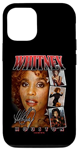 Hülle für iPhone 12/12 Pro Whitney Houston Fotocollage mit Unterschrift von Whitney Houston