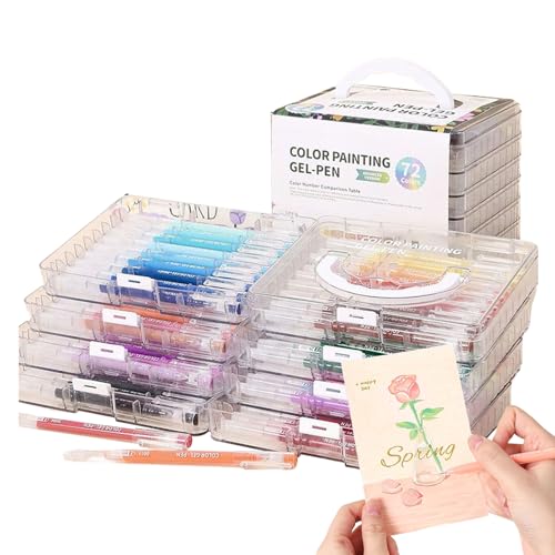 Gel -Stift -Set - Bastelwerkzeuge, lebhafte Marker | Hochwertige Stifte perfekt für Kunst, lang anhaltende Handwerksmarker perfekt für Projekte, farbenfrohe Gelstifte perfekt zum Skizzieren, Kritzelei Gel -Stift -Set - Bastelwerkzeuge, lebhafte Marker | Hochwertige Stifte perfekt für Kunst, lang anhaltende Handwerksmarker perfekt für Projekte, farbenfrohe Gelstifte perfekt zum Skizzieren, Kritzelei von Whnbuij