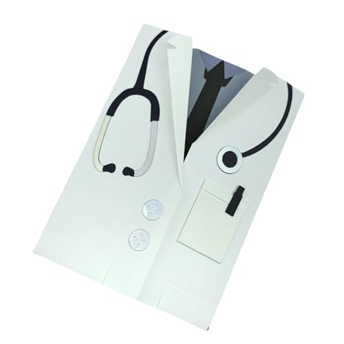 Leere Begrüßungskarte - Plain Note Cards, Doctor Birthday Cards | Begrüßungsnote Krawatte oder Perlenstil Ermutigungs Postkarte mit Umschlag für alle Anlässe, einfache Grußkarten für persönliche Nachr von Whnbuij