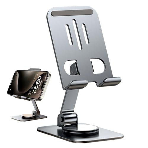 Tablet-Ständer für den Schreibtisch, Telefonhalter aus Metall – Tisch-Telefonhalter aus Metall – Mehrzweck-Tablet-Halterung, Telefonständer mit 10 kg Belastung für Streaming Tablet-Ständer für den Schreibtisch, Telefonhalter aus Metall – Tisch-Telefonhalter aus Metall – Mehrzweck-Tablet-Halterung, Telefonständer mit 10 kg Belastung für Streaming von Whnbuij