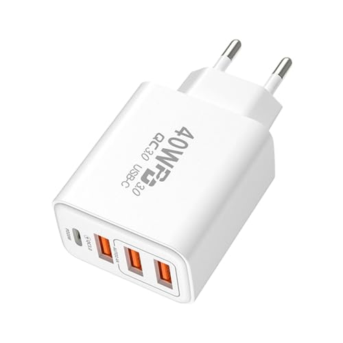 USB-Ladeblock - 40 W feuerfeste Telefon-Ladeschloss | 3USB + 1pd Wallpollacle Telefon-Geräte mit Schnellladegeräten, USB-Wandanschluss für USB-Ladeblock - 40 W feuerfeste Telefon-Ladeschloss | 3USB + 1pd Wallpollacle Telefon-Geräte mit Schnellladegeräten, USB-Wandanschluss für von Whnbuij