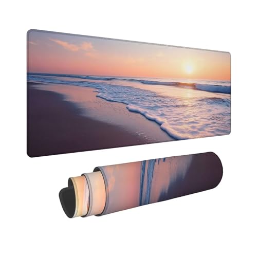 Mauspad 1000x400x3mm, Extended Meer Mousepad XXL, Schreibtischunterlage Strand Mousepad Schreibtisch Zubehör, Waterproof Surface, Non-Slip Rubber Base - Stitched Edges, Geschenke für MäNner WR-590 Mauspad 1000x400x3mm, Extended Meer Mousepad XXL, Schreibtischunterlage Strand Mousepad Schreibtisch Zubehör, Waterproof Surface, Non-Slip Rubber Base - Stitched Edges, Geschenke für MäNner WR-590 von Whoonng