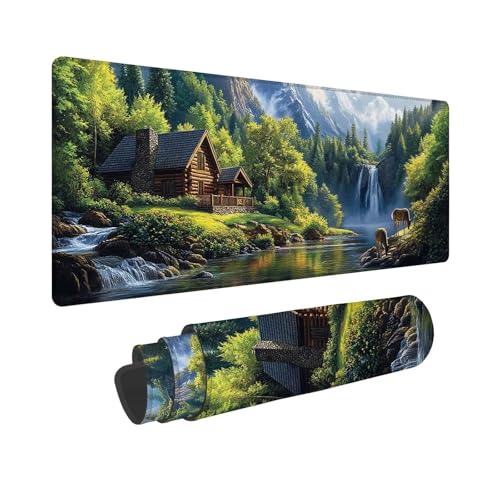 Mauspad 1000x500x3mm, Extended Kabine Mousepad XXL, Schreibtischunterlage Fallen Mousepad Schreibtisch Zubehör, Waterproof Surface, Non-Slip Rubber Base - Stitched Edges, Geschenke für MäNner WR-522 Mauspad 1000x500x3mm, Extended Kabine Mousepad XXL, Schreibtischunterlage Fallen Mousepad Schreibtisch Zubehör, Waterproof Surface, Non-Slip Rubber Base - Stitched Edges, Geschenke für MäNner WR-522 von Whoonng