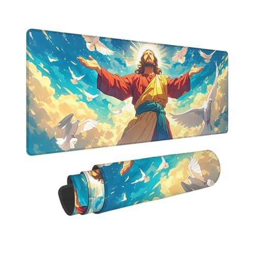 Mauspad 1000x500x3mm, Extended Mann Mousepad XXL, Schreibtischunterlage Himmel Mousepad Schreibtisch Zubehör, Waterproof Surface, Non-Slip Rubber Base - Stitched Edges, Geschenke für MäNner WR-270 Mauspad 1000x500x3mm, Extended Mann Mousepad XXL, Schreibtischunterlage Himmel Mousepad Schreibtisch Zubehör, Waterproof Surface, Non-Slip Rubber Base - Stitched Edges, Geschenke für MäNner WR-270 von Whoonng