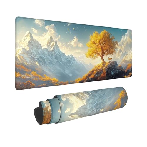 Mauspad 1200x600x3mm, Extended Anlage Mousepad, Schreibtischunterlage Landschaft Mousepad Schreibtisch Zubehör, Waterproof Surface Non-Slip Rubber Base - Stitched Edges, Geschenke für MäNner WR-488 Mauspad 1200x600x3mm, Extended Anlage Mousepad, Schreibtischunterlage Landschaft Mousepad Schreibtisch Zubehör, Waterproof Surface Non-Slip Rubber Base - Stitched Edges, Geschenke für MäNner WR-488 von Whoonng