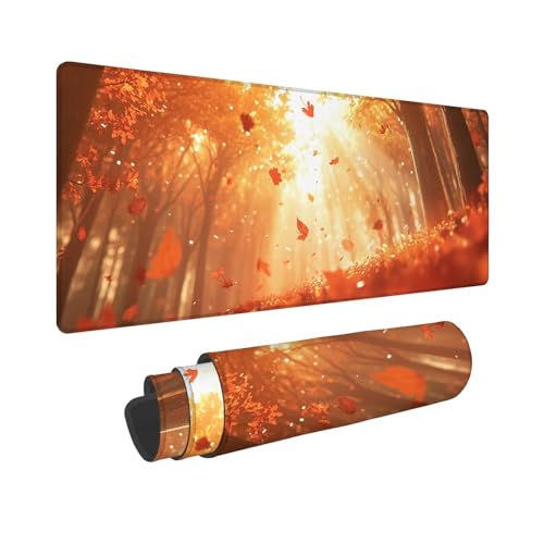 Mauspad 600x300x3mm, Extended Herbst Mousepad, Schreibtischunterlage Sonnenlicht Mousepad Schreibtisch Zubehör, Waterproof Surface Non-Slip Rubber Base - Stitched Edges, Geschenke für MäNner WR-262 Mauspad 600x300x3mm, Extended Herbst Mousepad, Schreibtischunterlage Sonnenlicht Mousepad Schreibtisch Zubehör, Waterproof Surface Non-Slip Rubber Base - Stitched Edges, Geschenke für MäNner WR-262 von Whoonng