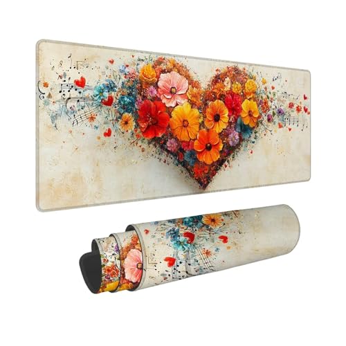 Mauspad 700x300x3mm, Chrysantheme Mousepad XXL, Schreibtischunterlage Anlage Mousepad Schreibtisch Zubehör, Waterproof Surface - Non-Slip Rubber Base - Stitched Edges, Geschenke für MäNner WR-502 Mauspad 700x300x3mm, Chrysantheme Mousepad XXL, Schreibtischunterlage Anlage Mousepad Schreibtisch Zubehör, Waterproof Surface - Non-Slip Rubber Base - Stitched Edges, Geschenke für MäNner WR-502 von Whoonng