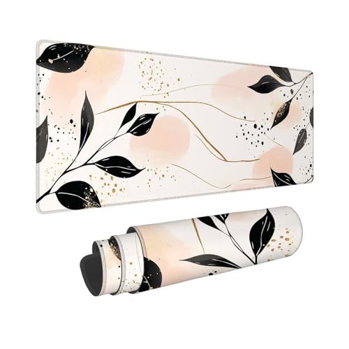 Mauspad 800x400x3mm, Extended Blätter Mousepad XXL, Schreibtischunterlage Einfach Mousepad Schreibtisch Zubehör, Waterproof Surface, Non-Slip Rubber Base - Stitched Edges, Geschenke für MäNner WR-588 Mauspad 800x400x3mm, Extended Blätter Mousepad XXL, Schreibtischunterlage Einfach Mousepad Schreibtisch Zubehör, Waterproof Surface, Non-Slip Rubber Base - Stitched Edges, Geschenke für MäNner WR-588 von Whoonng