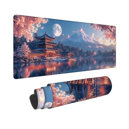 Mauspad 900x300x3mm, Extended Landschaft Mousepad XXL, Schreibtischunterlage Mond Mousepad Schreibtisch Zubehör, Waterproof Surface, Non-Slip Rubber Base - Stitched Edges, Geschenke für MäNner WR-238 Mauspad 900x300x3mm, Extended Landschaft Mousepad XXL, Schreibtischunterlage Mond Mousepad Schreibtisch Zubehör, Waterproof Surface, Non-Slip Rubber Base - Stitched Edges, Geschenke für MäNner WR-238 von Whoonng