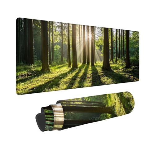 Mauspad Baum Mousepad Grün Schreibtischunterlage, Wassxerdicht VerläNgertes Desk Mat, rutschfeste Gummibasis mit VernäHte Kanten für Gaming, BüRo, Zuhause, Geschenke für Frauen 600x300x3mm WR-555 Mauspad Baum Mousepad Grün Schreibtischunterlage, Wassxerdicht VerläNgertes Desk Mat, rutschfeste Gummibasis mit VernäHte Kanten für Gaming, BüRo, Zuhause, Geschenke für Frauen 600x300x3mm WR-555 von Whoonng