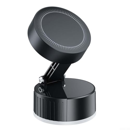 Kabelloses Ladegerät und magnetische Handyhalterung für Auto-Armaturenbrett und Heimanwendungen (schwarz) von Whychstore