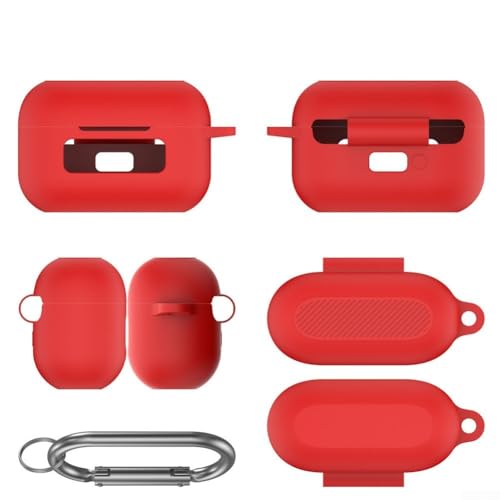 Passgenaue Silikonhülle für Tozo NC9 kabellose Ohrhörer, ideale Lösung für Schutz vor Stürzen und Kratzern, Rot von Whychstore