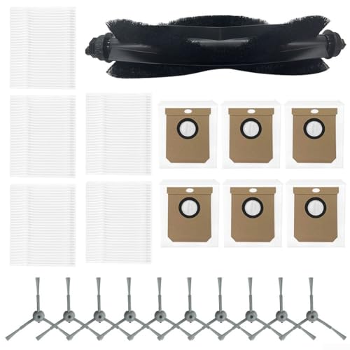Umfassendes Ersatzzubehör für Clean L50 L60 Staubsauger Hauptrolle, Seitenbürste, Filter, Staubbeutel (B) von Whychstore