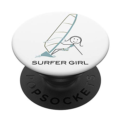 Lustige Frauen Windsurfen, Mädchen Windsurfer Geschenk PopSockets PopGrip: Ausziehbarer Sockel und Griff für Handys/Tablets mit Tauschbarem Top Lustige Frauen Windsurfen, Mädchen Windsurfer Geschenk PopSockets PopGrip: Ausziehbarer Sockel und Griff für Handys/Tablets mit Tauschbarem Top von Whyitsme Design