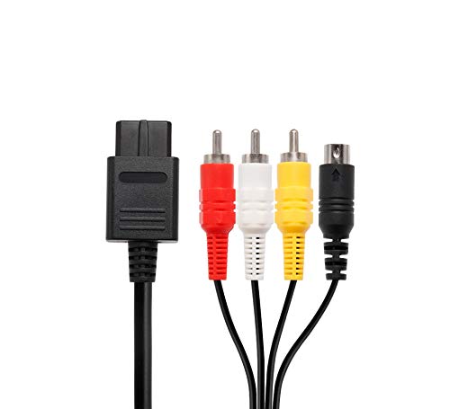 WiCareYo 6ft AV TV S Video AV Kabel für Gamecube SNES NGC N64 Konsole WiCareYo 6ft AV TV S Video AV Kabel für Gamecube SNES NGC N64 Konsole von WiCareYo