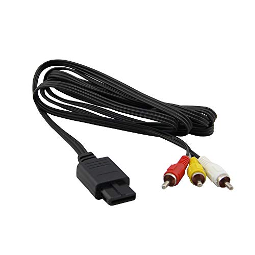 WiCareYo 6ft AV TV Video AV Cable for Gamecube SNES NGC N64 console von WiCareYo