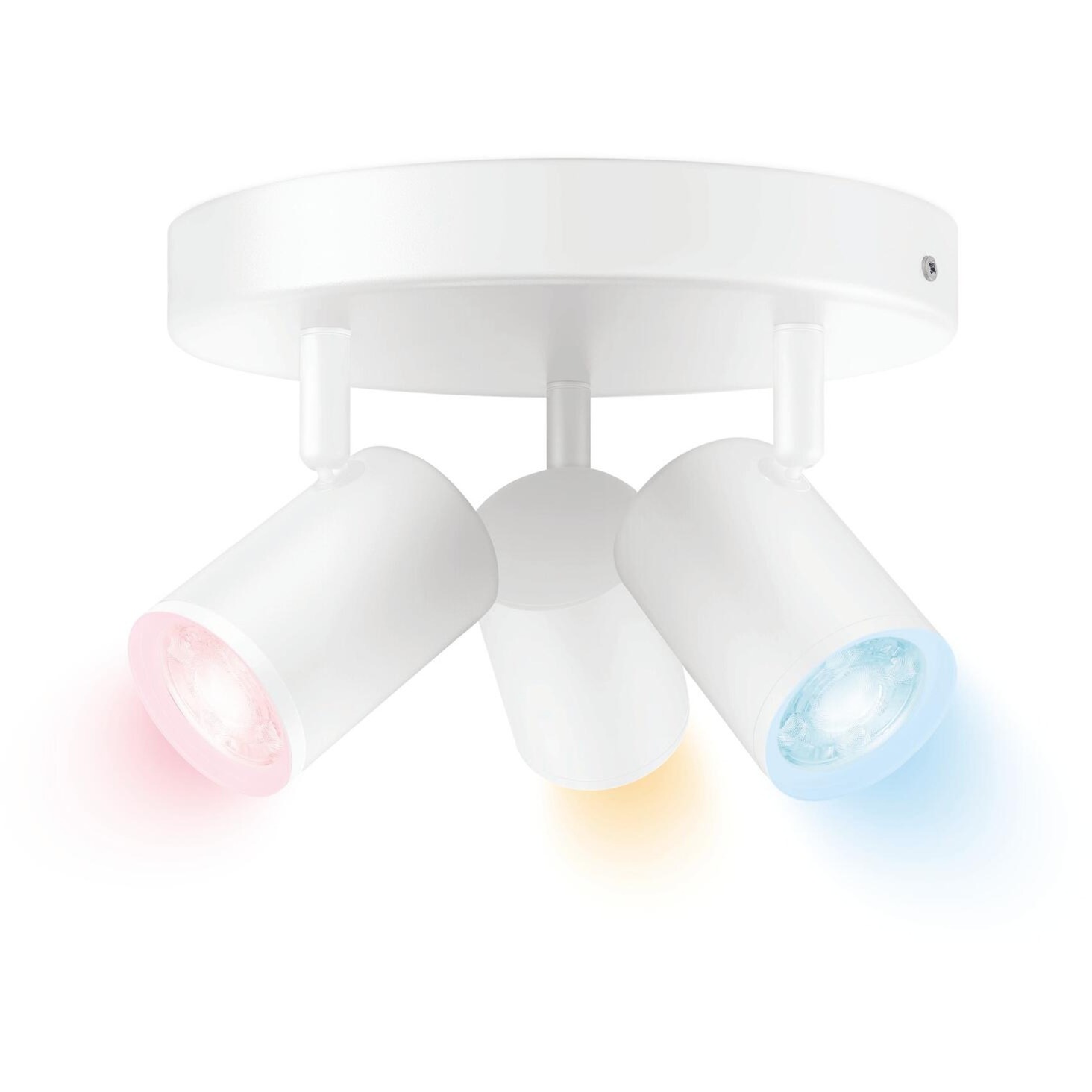 IMAGEO 3x einstellbarer Spot runde Platte, LED-Leuchte von WiZ