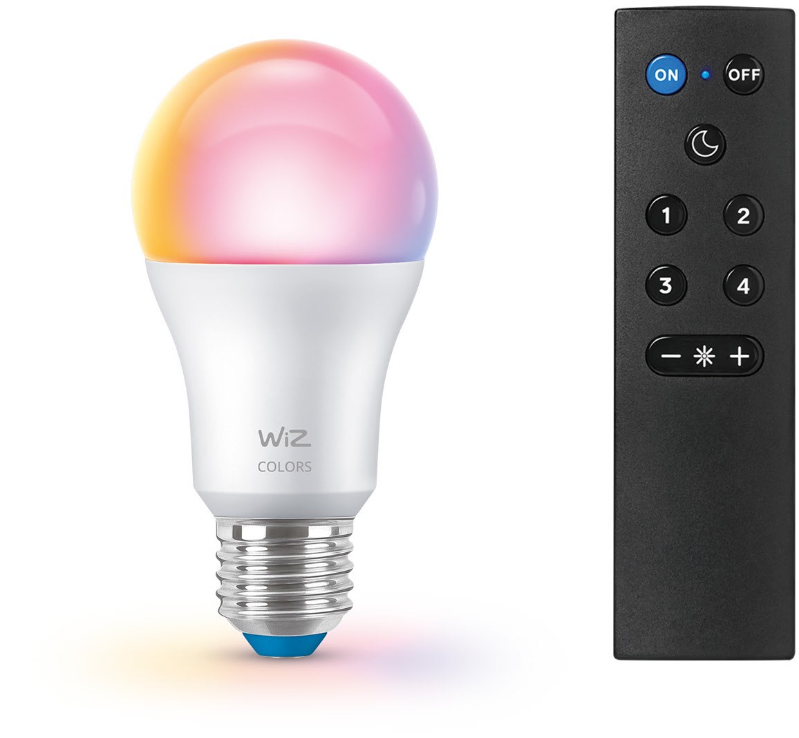 Wi-Fi BLE 60W A60 E27 RGB LED-Leuchtmittel inkl. Fernbedienung / F Wi-Fi BLE 60W A60 E27 RGB LED-Leuchtmittel inkl. Fernbedienung / F von WiZ