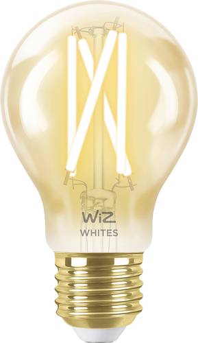 WiZ 8718699787219 LED EEK F (A - G) E27 7W = 50W Bernstein, Warmweiß bis Neutralweiß app-gesteuert von WiZ