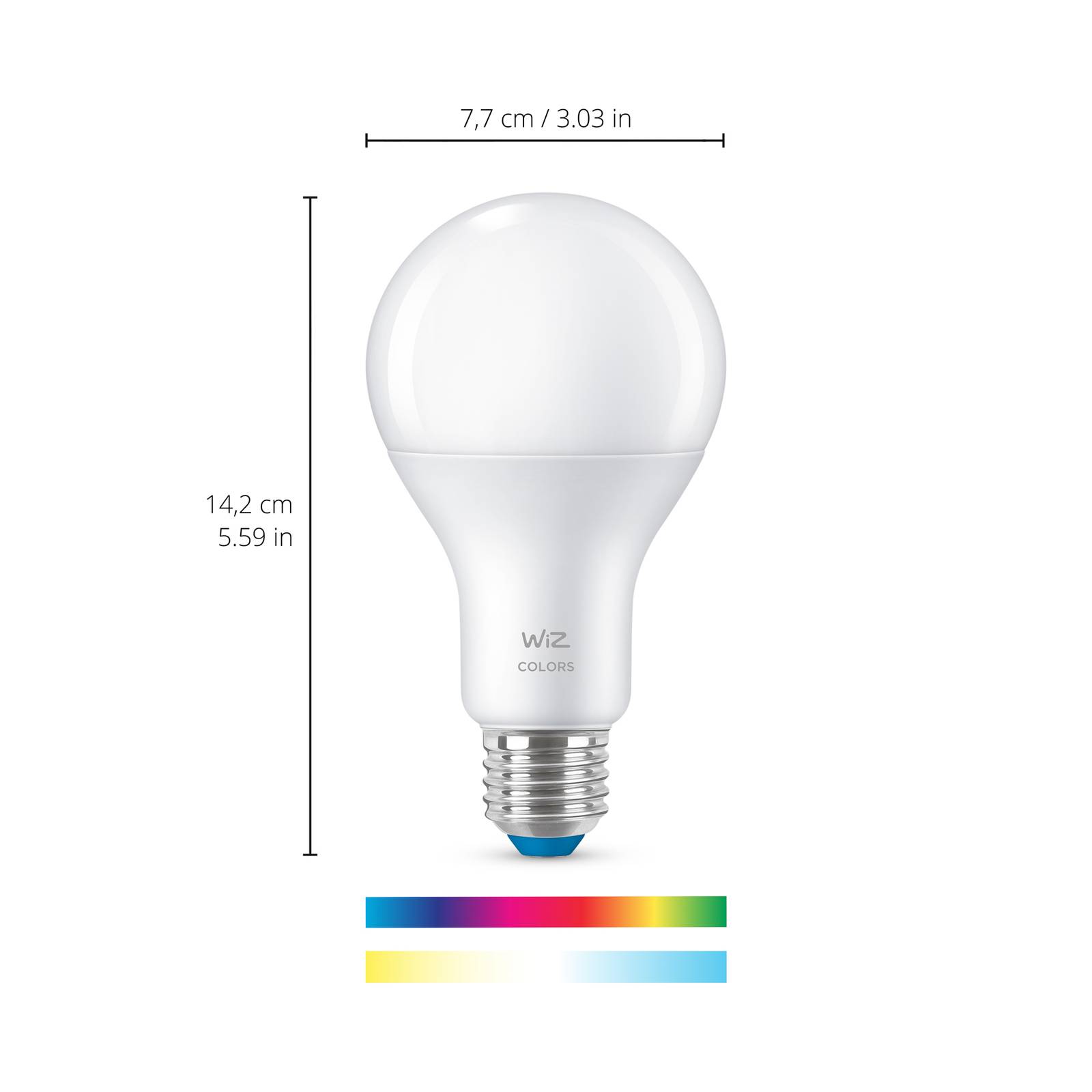 WiZ A67 LED-Lampe Wi-Fi E27 13W matt RGB von WiZ