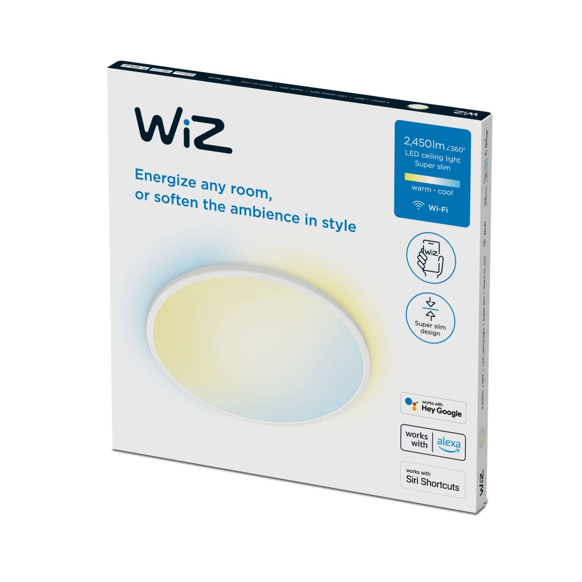 WiZ - Superslim Smarte Deckenleuchte - Weiß 32W WiZ - Superslim Smarte Deckenleuchte - Weiß 32W von WiZ