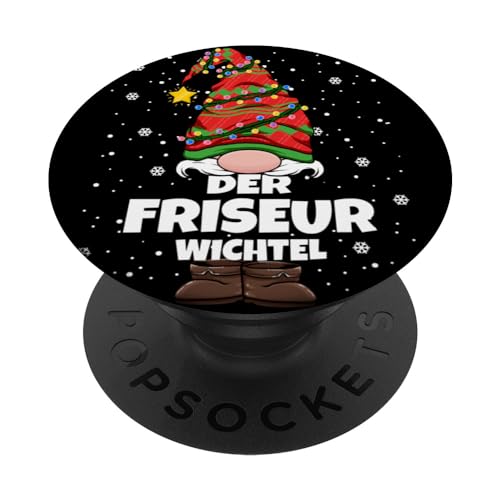 Friseur Wichtel Weihnachten Wichtel Frisör Damen Herren PopSockets mit austauschbarem PopGrip Friseur Wichtel Weihnachten Wichtel Frisör Damen Herren PopSockets mit austauschbarem PopGrip von Wichtel Weihnachten im Gnom Outfit für Familie