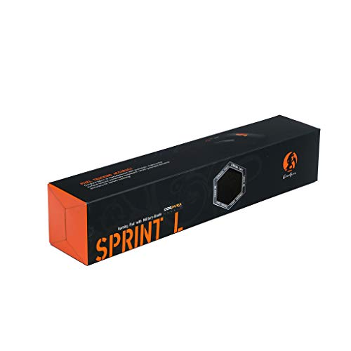 Wicked Bunny Sprint Gaming Mauspad L gefertigt aus Cordura Material 900 x 410 mm schwarz, 8PW-A900721-U0 von Wicked Bunny
