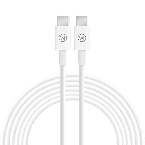 Wicked Chili 1x USB C auf USB-C Fast Charge Ladekabel 1m (3A / 20V / 60W) kompatibel mit iPhone 15, iPad Pro, iPad Air, Switch, Handy, Ersetzt Apple Typ-C Kabel MUF72ZM/A, weiß von Wicked Chili