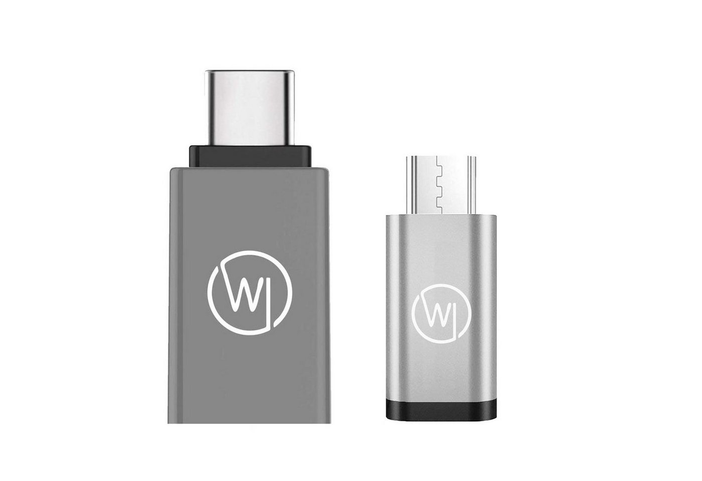 Wicked Chili 2er Set MicroUSB + USB C Superspeed OTG Handy Adapter USB-Adapter MicroUSB, USB-C zu USB-A, USB-C, MicroUSB auf USB C Adapter: Für OTG-fähige Smartphones / Tablets mit m von Wicked Chili